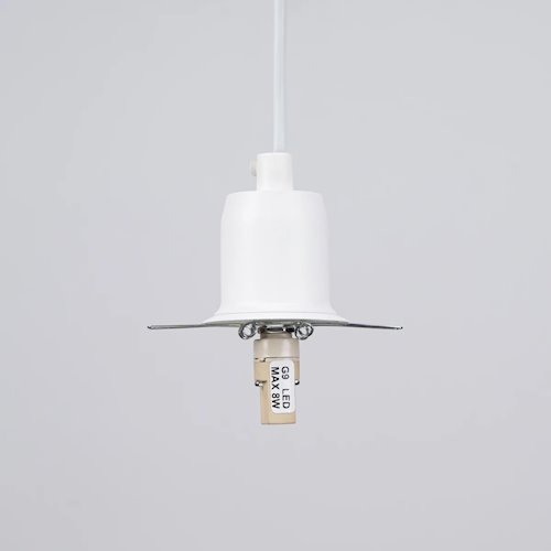 Lampa wisząca nowoczesna kula Hyperion 1xG9 biała