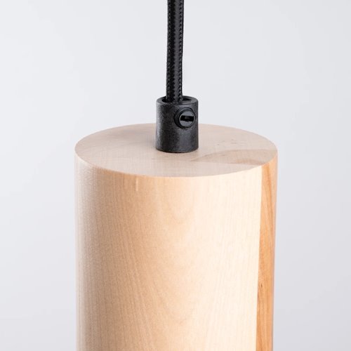 Lampa wisząca z okrągłym kloszem Fano 1xE27 czarna