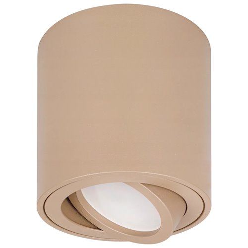 Oprawa natynkowa tuba GU10 okrągła 80x84mm beżowa
