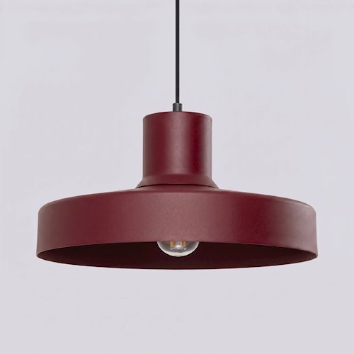 Lampa wisząca klasyczna Bilo 1xE27 burgundowa
