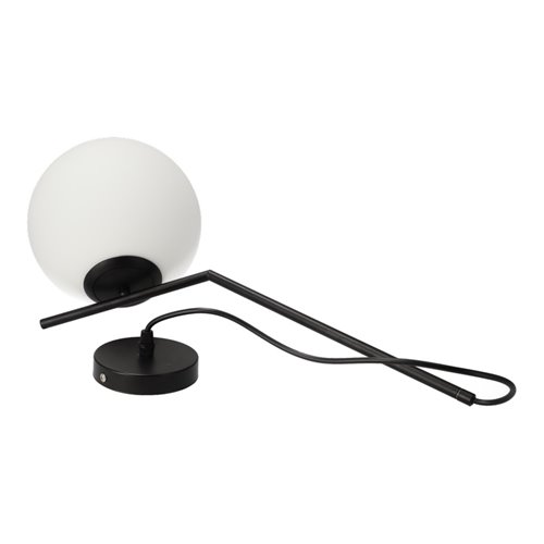 Lampa wisząca PELOTA 1E27 czarna z białą kulą