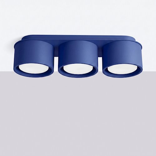 Lampa sufitowa potrójna tuba Modo 3xGx53 ultramarynowa