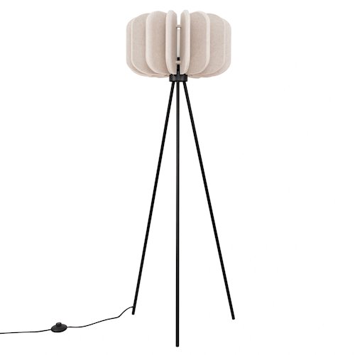 Lampa podłogowa filcowa Mula 45cm 1xE27 beżowa