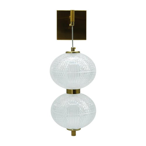 Kinkiet designerski LED kule Amelia 30W - złoty
