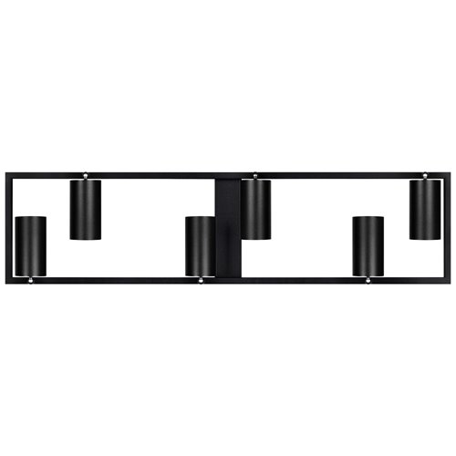 Żyrandol nowoczesny z reflektorami 6xGU10 Bueana czarny