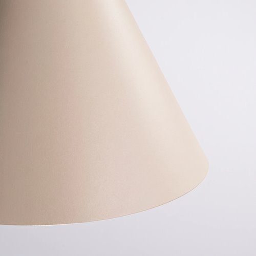 Lampa wisząca stożkowy klosz Nox 25cm 1xE27 beżowa