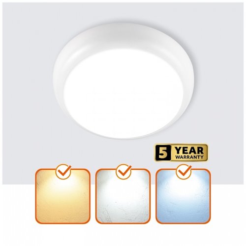 Plafon LED 24W MARI 24V IP65 czujnik mikrofalowy - biała dzienna