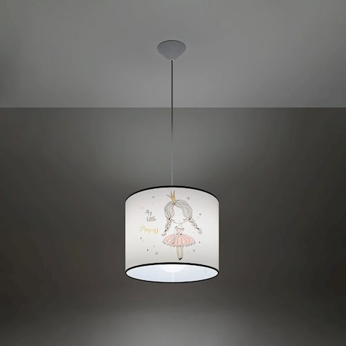 Lampa wisząca dziecięca Princess 30 1xE27 wielokolorowa