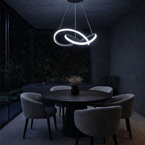 Lampa wisząca LED Avolto Zakręcona 40W CCT z pilotem