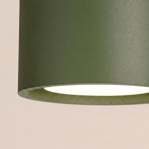Lampa sufitowa podwójna tuba Modo 2xGx53 zielona oliwkowa