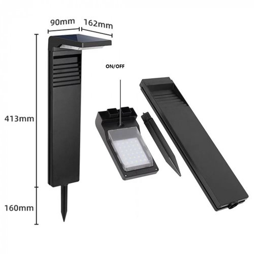 Słupek ogrodowy LED Solarny Clock 4000K
