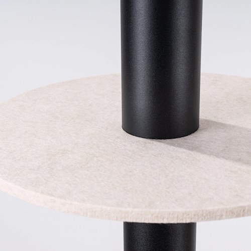Lampa wisząca filcowa Pelta 1xGU10 czarno-beżowa