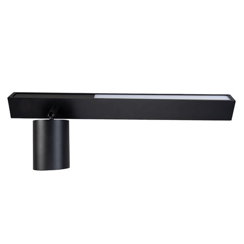 Kinkiet liniowy LED UP 5W z reflektorem GU10 Front lewy czarny
