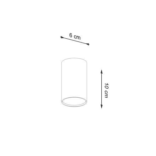 Tuba sufitowa Lagos 10 cm 1xGU10 beżowy