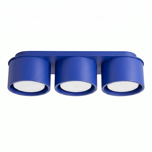 Lampa sufitowa potrójna tuba Modo 3xGx53 ultramarynowa