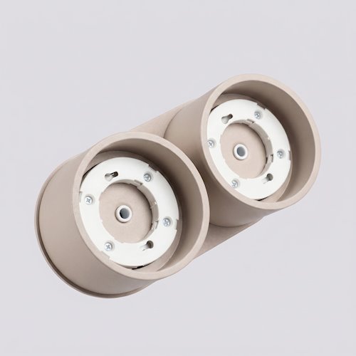 Lampa sufitowa podwójna tuba Modo 2xGx53 taupe