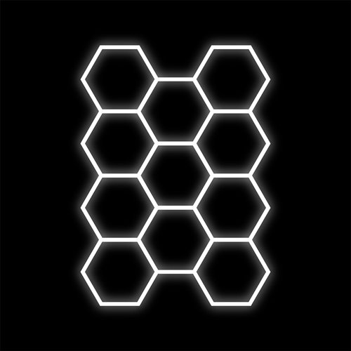 Lampa LED Hexagon 11xHEX 368W 6500K