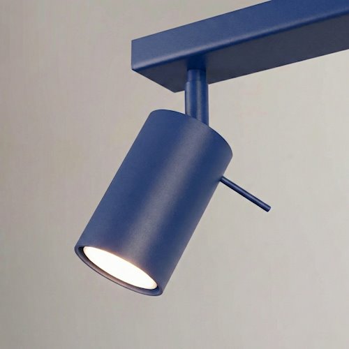 Kinkiet listwa z reflektorami Ring 4xGU10 ultramarynowy