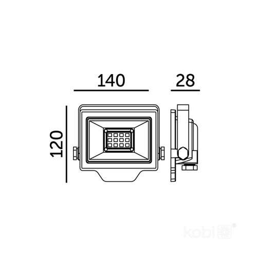 Naświetlacz LED 30W Delyo 2550lm Neutralny