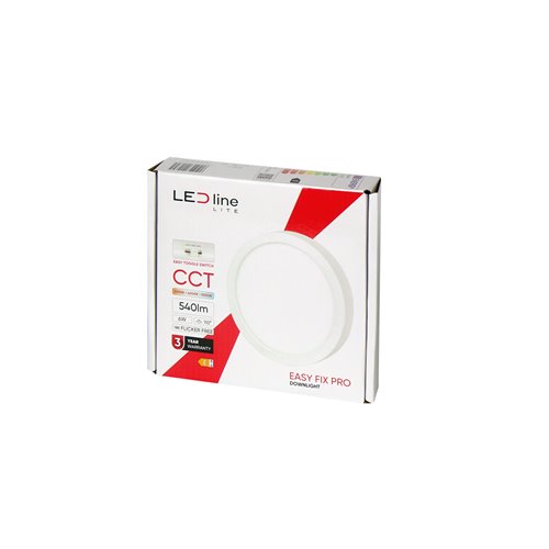okrągły panel LED 12W easyfix barwa ciepła
