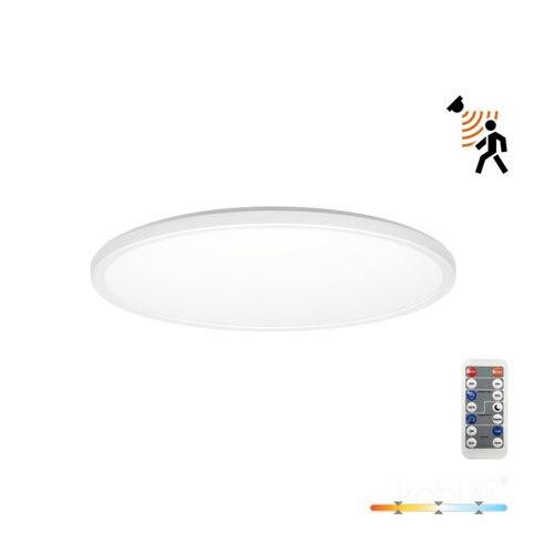 Plafon LED IP54 okrągły Slim 12W CCT z czujnikiem
