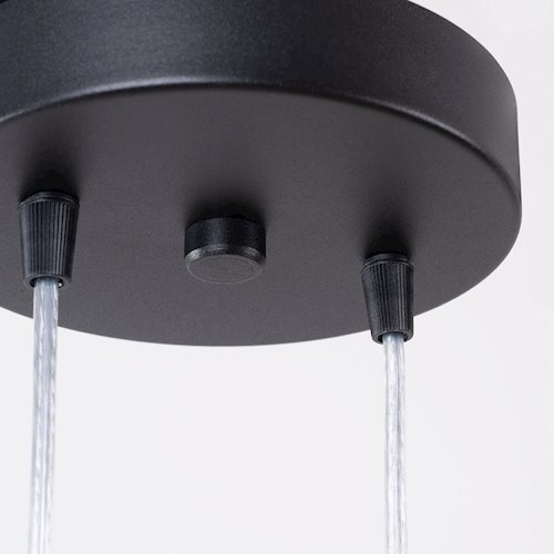 Lampa wisząca podwójna Lagos 2xGU10 okrągła czarna