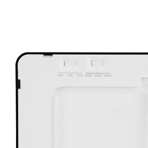 Panel LED o mocy 16W okrągły, podtynkowy, szklany z serii GLASS - biała  ciepła
