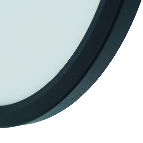 Panel LED okrągły czarny 24W natynkowy 4000K z czujnikiem ruchu