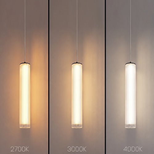 Lampa wisząca LED akrylowa tuba 10W 3CCT 30cm czarna