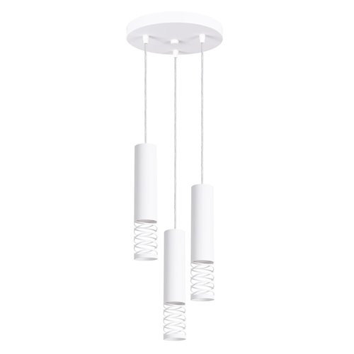 Lampa wisząca potrójna Lami 3P 3xGU10 okrągła biała