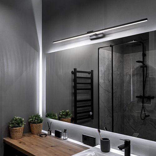 Kinkiet LED nad Lustro Lozano 22W 120cm 4000K czarny