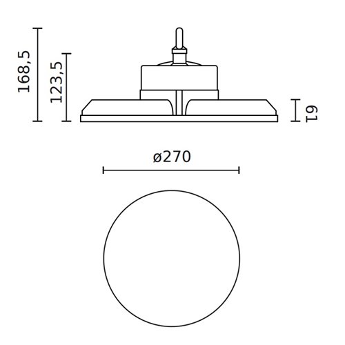 High Bay LED Seron 120W-160W-200W 28000lm 3CCT
