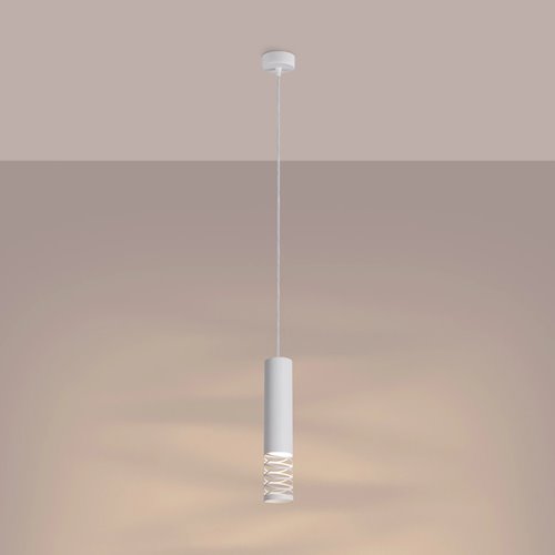 Lampa wisząca Tuba Lami 1xGU10 biała