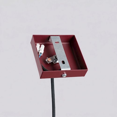 Lampa wisząca pojedyncza tuba Pastelo 1xG9 burgundowa