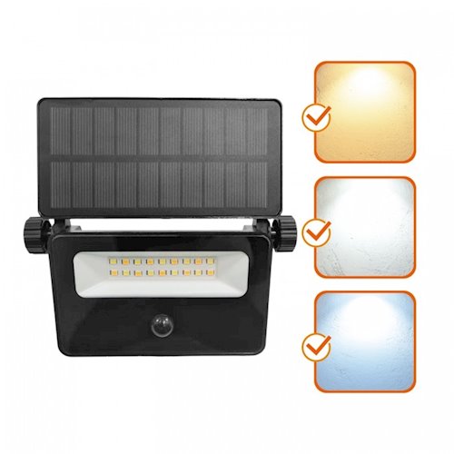 Naświetlacz solarny LED G2 10W 850lm 3CCT z czujnikiem