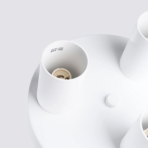 Lampa sufitowa tuby Lagos 3xGU10 okrągła biała