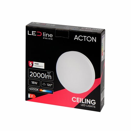 Plafon LED IP54 okrągły Action 18W 2000lm 4000K