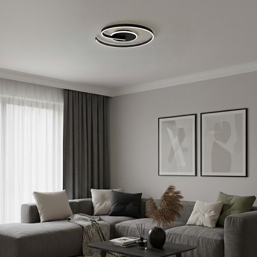 Lampa sufitowa nowoczesna LED Spiral 22W czarna