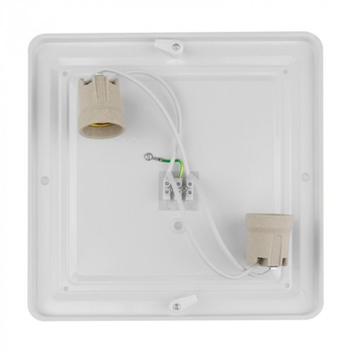 Plafon kwadratowy Eco Lux 30cm 2xE27 biały