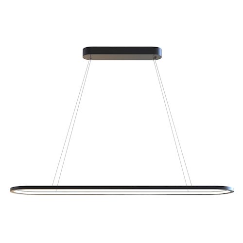 Nowoczesna lampa wisząca LED Oval 30W 20x120cm 2CCT czarna