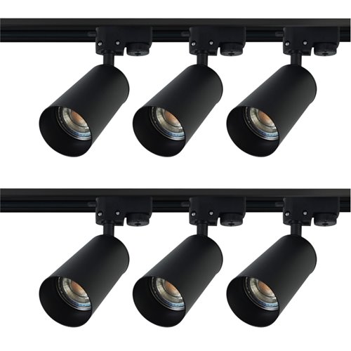 szynoprzewód 2m 6x reflektor led gu10 czarny