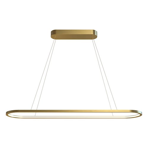 Nowoczesna lampa wisząca LED Oval 30W 20x120cm 2CCT złota