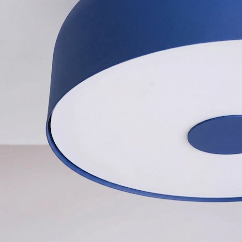 Lampa sufitowa okrągła Omiq 4xE27 ultramarynowa