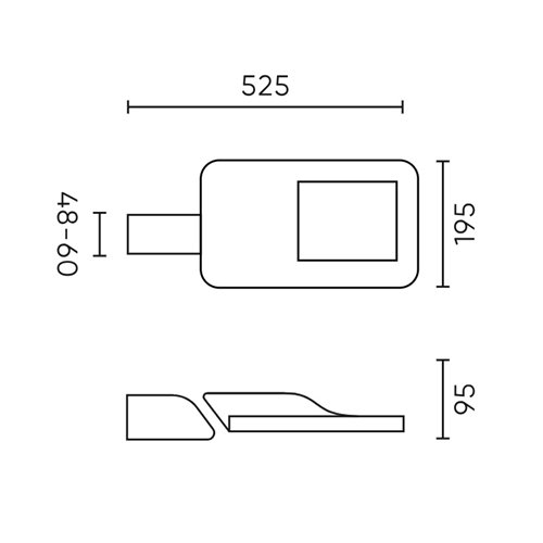 Lampa uliczna LED drogowa Toleno 75W 11250lm 4000K