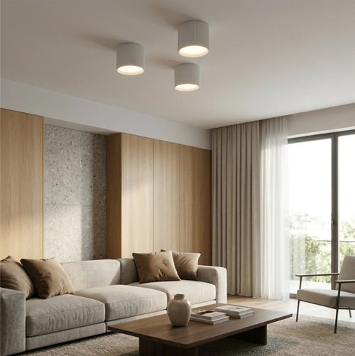 Lampa sufitowa GX53 Liora okrągła biała