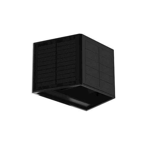 Kinkiet LED solarny góra-dół CUBE IP54 50lm 3000K czarny