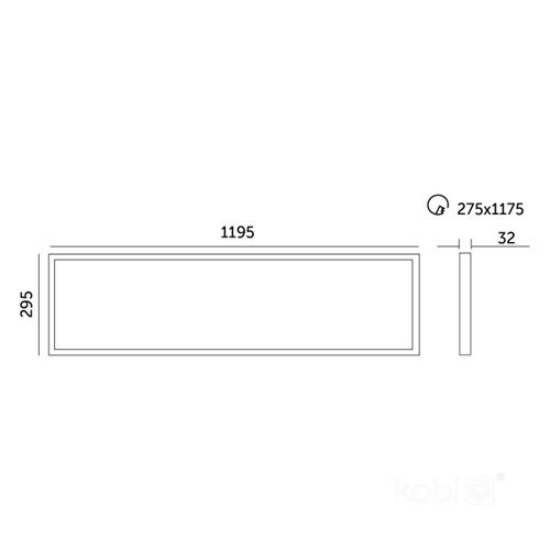 Panel LED 120x30 UGR19 Capri 25-36-40W 5200lm CCT IP44