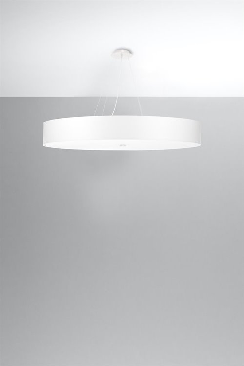 Lampa wisząca SKALA okrągła 100 cm 6xE27 biała