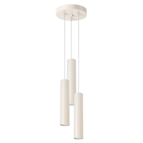 Lampa wisząca potrójna Lagos 3xGU10 okrągła beżowa