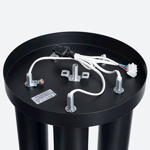 Lampa sufitowa tuby Lagos 5xGU10 okrągła czarna